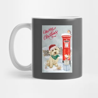 Labradoodle Merry Christmas Santa Dog Mug